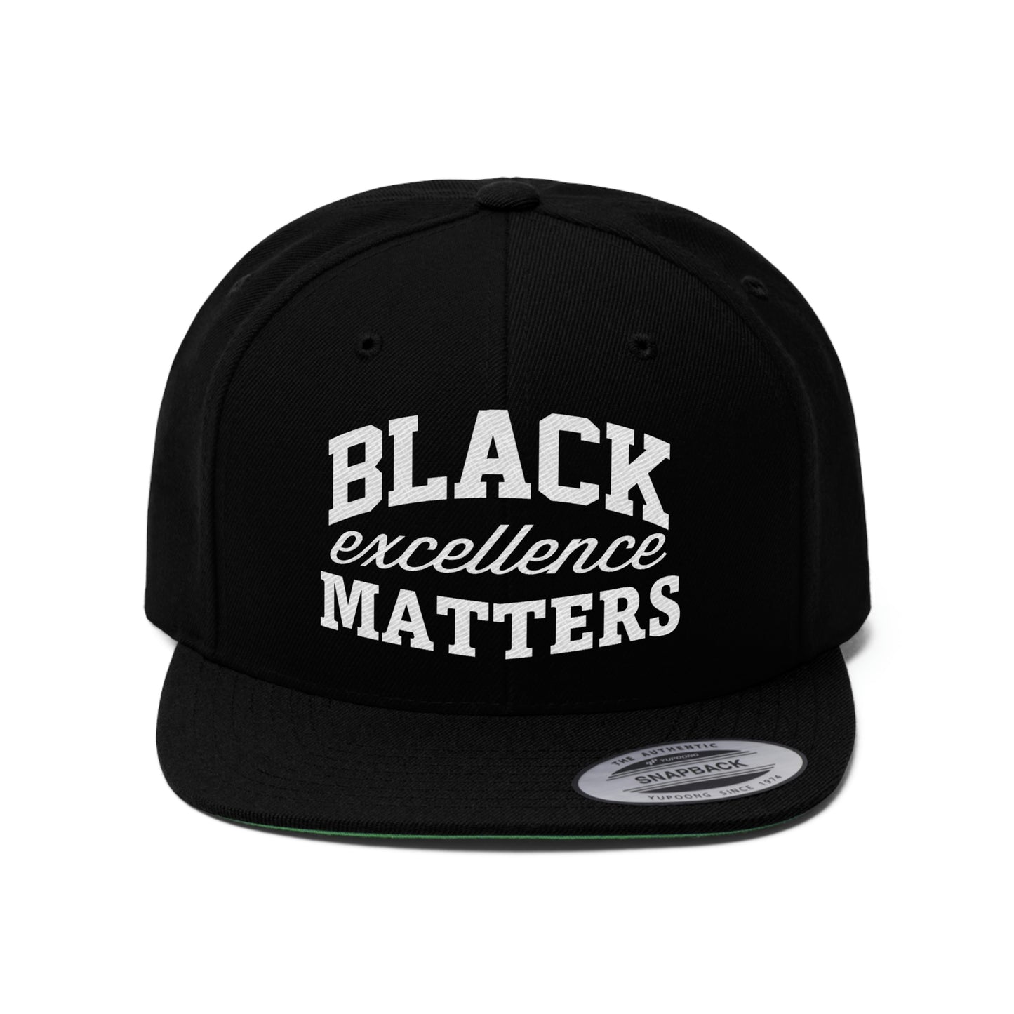 Black Excellence Matters Unisex Flat Bill Hat